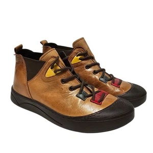 Spring Step Cherly Chukka Women's EU 38 Brown Tan Leather Ankle Boots US 7.5-8 - Picture 1 of 11