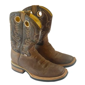 Rockin Leather Women's 9B Leather Western Boots Square Toe 2122 Crazy Flotter - Picture 1 of 15