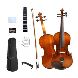 New HandMade 1/2 Size Violin Set Spruce Maple with Case Bow Strings Kit - Picture 1 of 11
