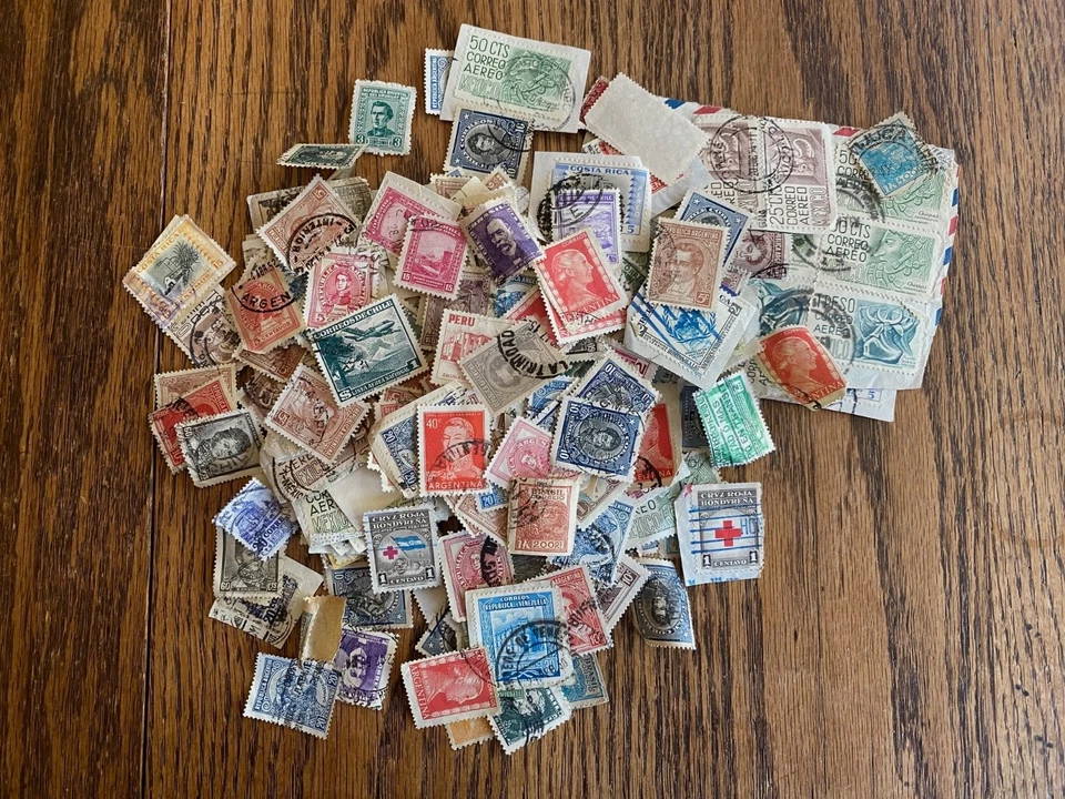 LOTE DE SELLOS POSTALES DE CENTROAMÉRICA Y SUDAMÉRICA - SIN BUSCAR - USADOS - PATRIMONIO Foto 1 de 1