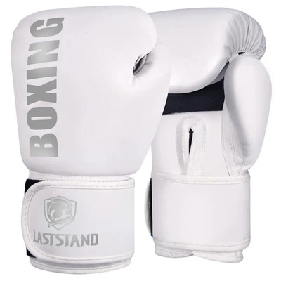 Guantes de Boxeo 6 10 12oz Cuero PU Muay Thai Guantes De Boxeo Sanda Lucha Libre Foto 1 de 4