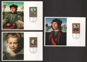 Maxi tarjeta de primer día de pinturas del Museo Metropolitano de Liechtenstein 1985. Vaduz FDC - Imagen 1 de 3