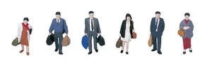 Kato HO Scale Walking Passengers 6-514 Diorama Supplies - Picture 1 of 1