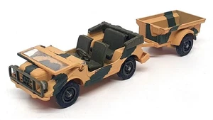 Solido 1/43 Scale Diecast 212 - Army Jeep & Trailer - Green - Picture 1 of 5