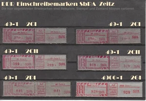 DDR R-Zettel SbPA Einschreibemarken Zeitz 4900 49 postfrisch ** LOT - Bild 1 von 1