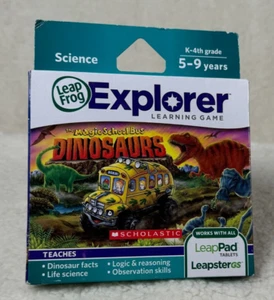 LeapFrog Explorer LeapPad Leapster GS Magic School Bus Dinosaurs Game - Picture 1 of 2