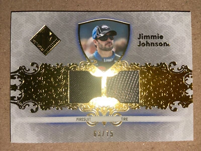 JIMMIE JOHNSON 2012 TOTAL MEMORABILIA-RACE USED Dual  Fire suit Tire 63/75 TM-JJ - Image 1 of 4