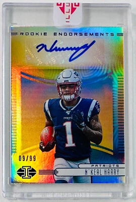 2019 Illusions N'Keal Harry Rookie Endorsements RC Auto Autograph #/99 Patriots - Image 1 of 2