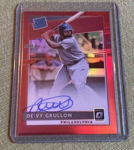 2020 Donruss Optic Rated Signatures #’d 09/50 Deivy Grullon RC On Card Auto