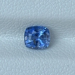 0,82 Cts Zaffiro Blu Naturale Sri Lanka Taglio Cuscino Pietra Preziosa Sciolta - Foto 1 di 5