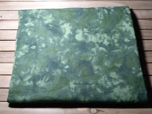 Cotton Sewing Fabric Green Tie Dye Marble Print 2 yds x 44" for crafting quilt - Picture 1 of 5