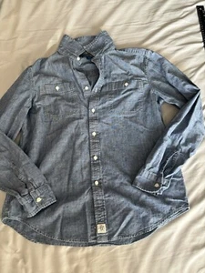 Polo Ralph Lauren Youth Girls Denim Shirt Cotton Button Down Size XL 18-20 - Picture 1 of 6