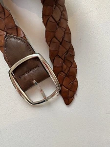 Gürtel aus gelochtenem Kalbsleder, 95cm, Made in Italy - Bild 1 von 3