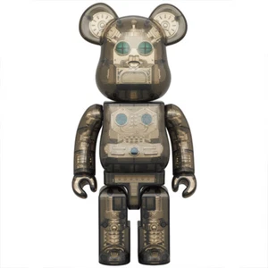 Medicom Toy BE@RBRICK HxS (Hirota Saigansho) 400% Clear Black Bearbrick Japan - Picture 1 of 4