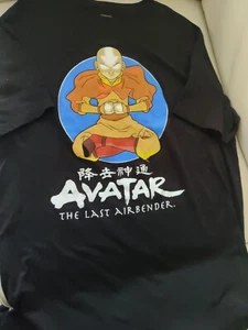 Avatar The Last Airbender Adult T-Shirt Nickelodeon Large L Black - Picture 1 of 5