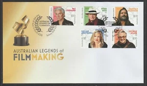 AUSTRALIA 2022 - Aussie LEGENDS of FILMMAKING set of 5 V F USED on FDC - Picture 1 of 1