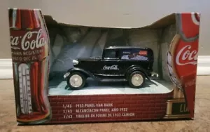 1999 Ertl Coca-Cola 1932 Ford Panel Van Bank Diecast Metal 1:43 Vintage NEW - Picture 1 of 7