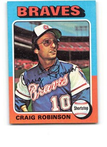 1975 Topps Mini #367 Craig Robinson NM++ Braves ID:339210