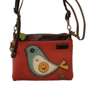 Chala Mini Crossbody Handbag Purse Adjustable Strap Bird Abstract Art To Wear - Picture 1 of 14