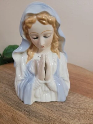 Maceta pequeña de cerámica Virgen/Virgen María Foto 1 de 4