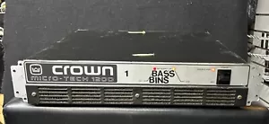 Crown Micro-Tech 1200 power amp - Picture 1 of 9