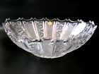 Elegant R.Kunze Cut Crystal Console Centerpiece Boat Bowl-LARGE 15 1/2