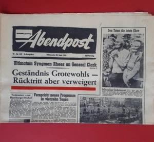 Correo vespertino del * 24 de junio de 1953 * LUCHA DE PODER EN LA ZONA ORIENTAL HONECKER/ULBRICHT A 75 - Imagen 1 de 2