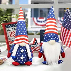 4Th of July Decorations - Memorial Day Decorations - Patriotic Plush Gnomes for - Picture 1 of 12