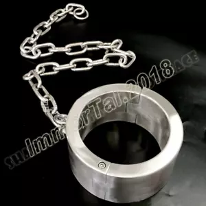 Super Pesada 8KG Acero Inoxidable Metal Cuello Cuello Retención Cadena Esclavos Atados - Imagen 1 de 17