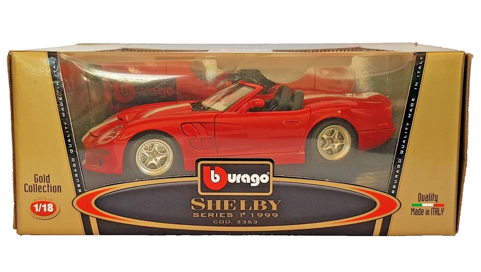 BBurago 3353 "Shelby series 1° 1999"  1/18 Die-cast e plastica - Immagine 1 di 4