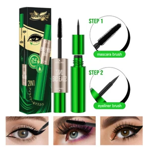 2-in-1 Double-Ended Mascara - Lengthening & Volumizing, Smudge-Proof Waterproof - Picture 1 of 6