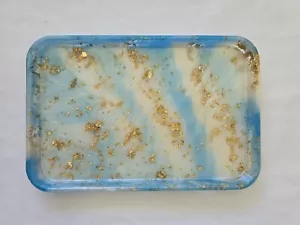 NEW HAND MADE RESIN SQUARE MAKE-UP TRAY - Picture 1 of 4