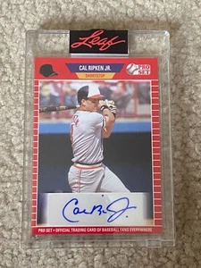 CAL RIPKEN JR. 2021 Leaf PRO SET Autograph IRONMAN HOF BALTIMORE ORIOLES - Picture 1 of 2