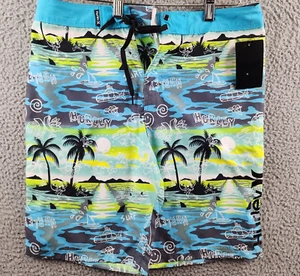Hurley Doodle Paradise All Over Print Boardshorts Big Boys 18/29 Multi Lace Up - Picture 1 of 15