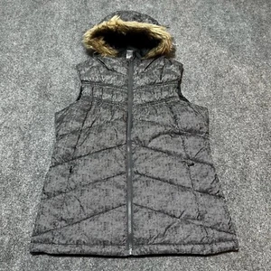 Mondetta Vest Womens Medium Grey Polyester Full Zip Pockets Hooded Outdoors - Picture 1 of 12