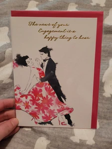 Engagement greeting Card - dancing