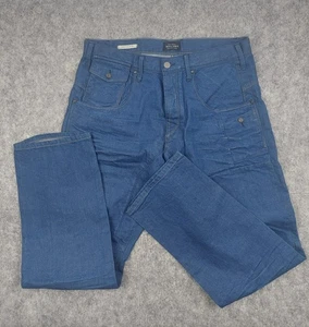 Jack & Jones Anit Fit / Stan W36 L32 Straght Leg Blue Denim Mens Jeans - Picture 1 of 13