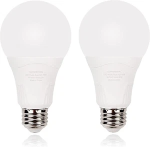 Radar Motion Sensor Light Bulb, 2 Pack A21 15W (100W Daylight 5000k  - Picture 1 of 9