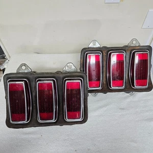 1969 Ford Mustang complete Taillight Assemblies with Lenses Buckets and Gaskets - Picture 1 of 6