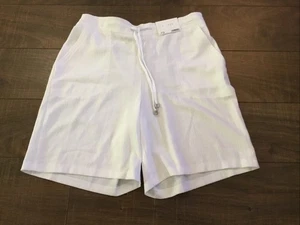 NUEVO CON ETIQUETAS PAPAYA MUJER BLANCO SUELTO VERANO PANTALONES CORTOS TALLA 10 **L@@K** - Imagen 1 de 5