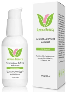 Amara Beauty Anti Aging Face Cream Moisturizer Resveratrol & Peptides,2 fl.oz - Picture 1 of 4