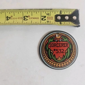 WILLIAMS SORCERER PINBALL PROMO PLÁSTICO NOS VERSIÓN RARA  - Imagen 1 de 1