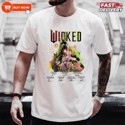 Wicked: For Good Elphaba & Glinda Movie 2025 TShirt - Multicolors, Size S-5XL - Image 1 of 4