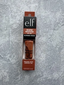 ELF Glow Reviver Lip Oil Glimmer Acabado•Súper Neutro• 0,25 Fl Oz ~Nuevo en Caja - Imagen 1 de 2