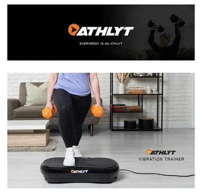 Athlyt Vibrationsplatte Trainingsgerät mit Widerstandsbändern für Home Gym sehr guter Zustand - Bild 1 von 4