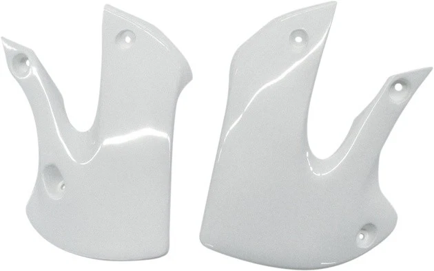 Cubiertas de radiador UFO blancas #KA03733047 para Kawasaki KX65/KLX110 Foto 1 de 1