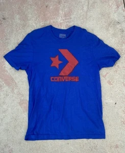 Converse Cons Chuck Taylor All Star T Shirt Sz L Blue Great Condition - Picture 1 of 5