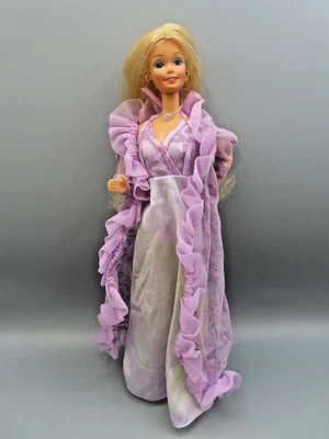 Vestido e quimono vintage Barbie Dream Glow moda lavanda #2192 brilha sem boneca - Imagem 1 de 4