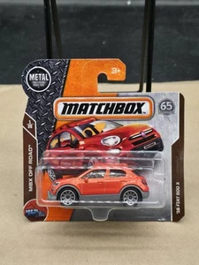matchbox 16 fiat 500 x 2018 short card 65th anniversary - Picture 1 of 2
