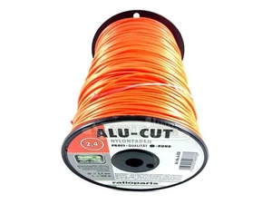 (0,25 EUR/m) 2,4 mm x 360 m Profi Nylonfaden Alu-Cut RUND Mähfaden orange - Bild 1 von 3